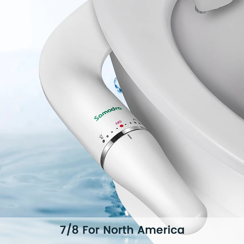 SAMODRA Ultra Slim Bidet Seat Attachment With Adjustable Water Pressure