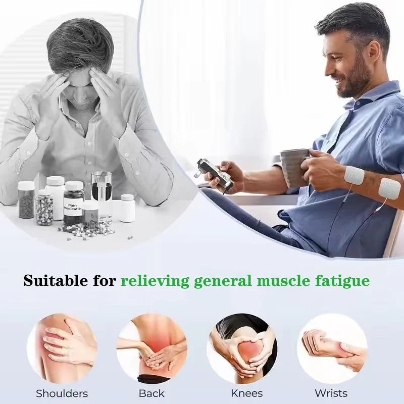 Gelvyth TENS EMS Rechargeable Digital Device With 20 Levels 48 Modes 8 Pads