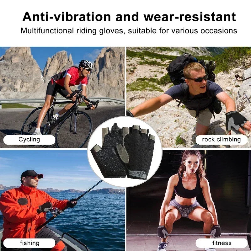 Breathable Fingerless Gym Gloves For Training And Cycling
