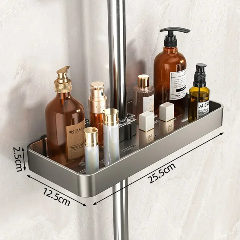 Dawndesslo Shower Head Holder Wall Mount Storage Shelf