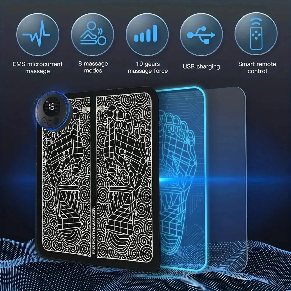 EMS Electric Foot And Neck Massager Foldable Rechargeable