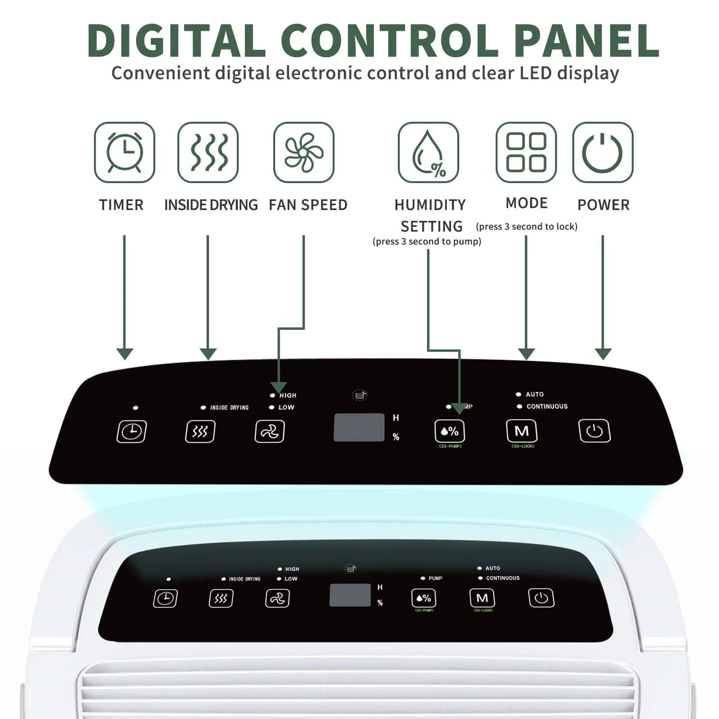 Shinco Energy Star Dehumidifier With WiFi Pump For 7000