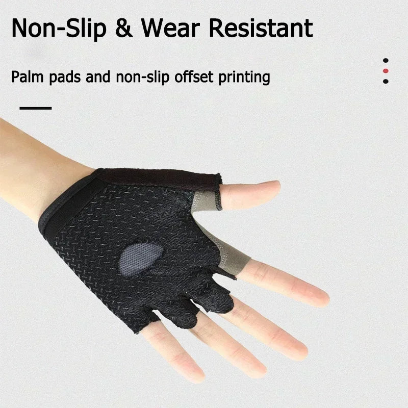 Breathable Fingerless Gym Gloves For Training And Cycling