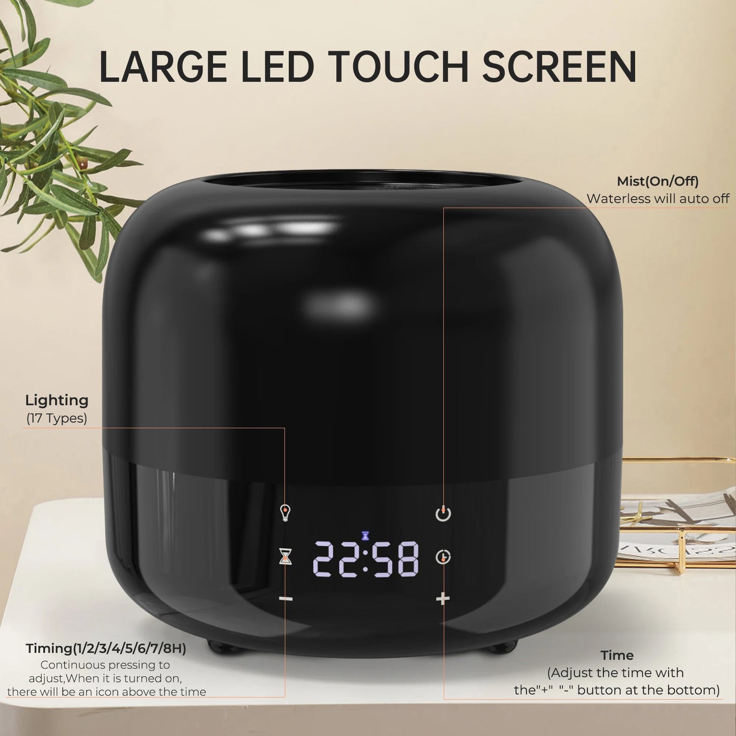 Mini Air Humidifier Usb Aroma Diffuser 17 Colorfull LED 400ml Essential Oil Purifier Cool Mist Sprayer Bedroom Humidificador