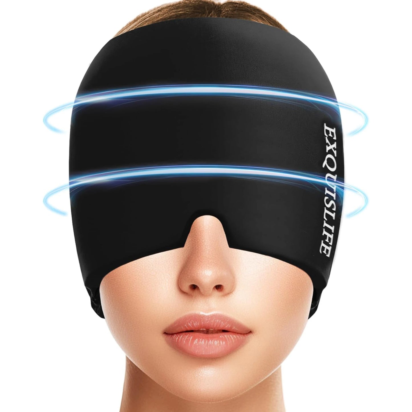 Wrap inus Puffy Eyes Tension Stress Headache Eyes Mask Hot Cold Therapy Migraine Cap Headache Relief Hat Migraine Ice Head Wrap