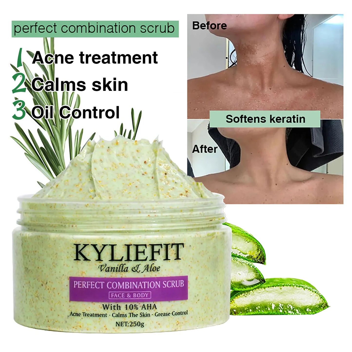 AILKE Aloe Vera Whitening Soap Acne Removal Radiant Skin