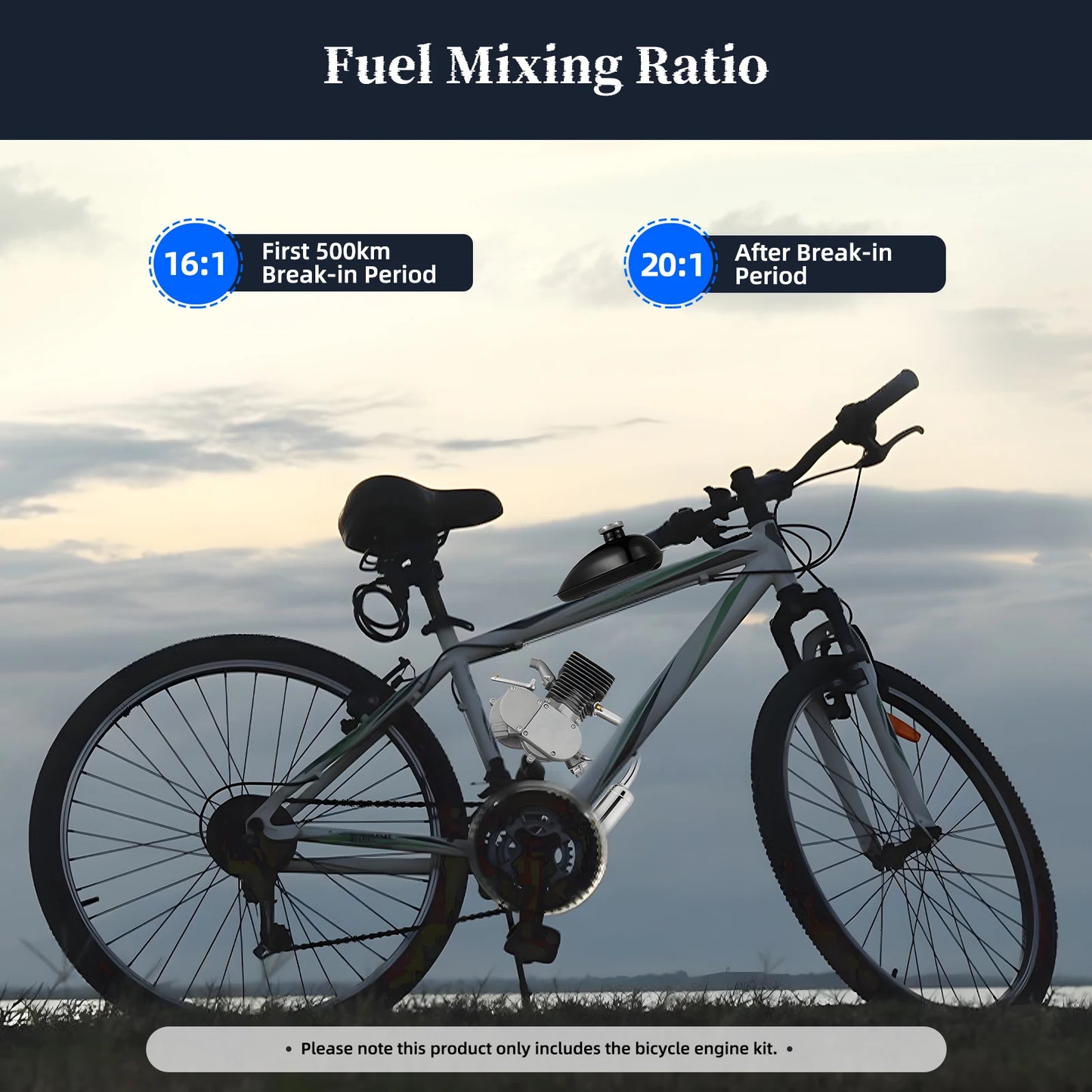 Upgraded Pro 100cc Motorized Bike Engine Kit 36 Tooth Sprocket DIY