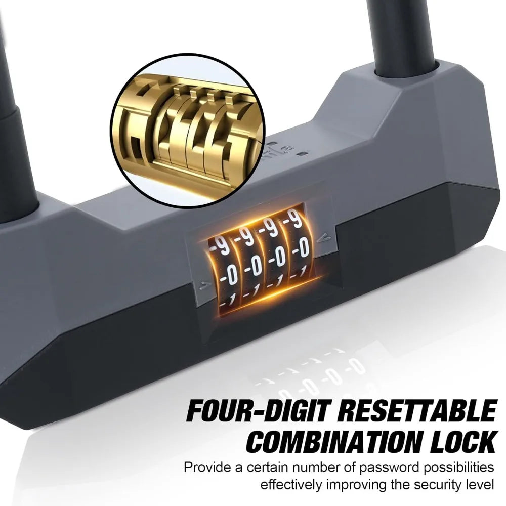 Hign Concerned Chemical Bike Lock U Lock Four Digit