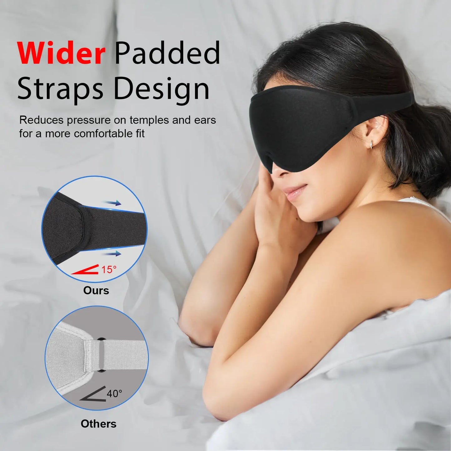 Eyeshade 3D Sleep Mask Memory Foam Eye Shield Blockout