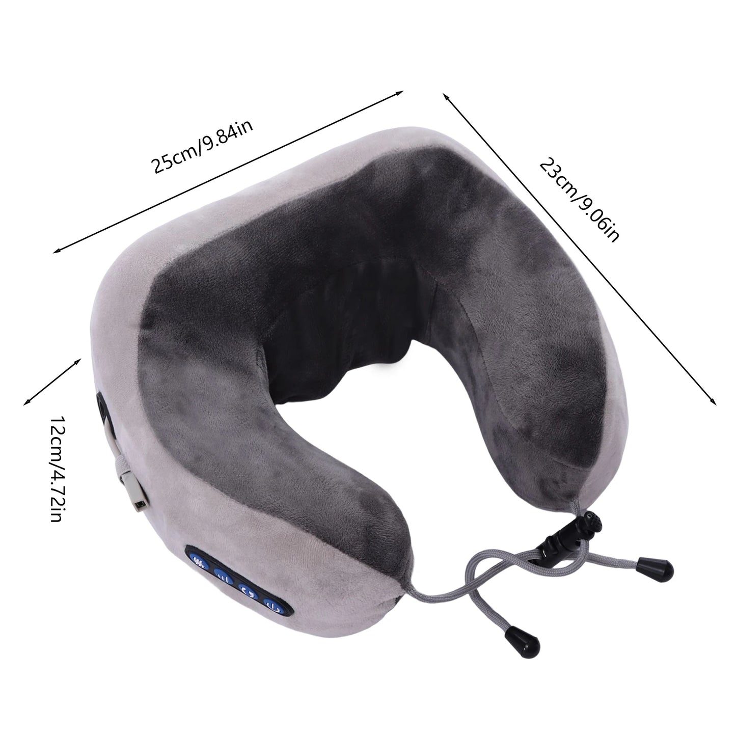 1200mAh Vibrating Neck Pillow Massage For Travel Relief