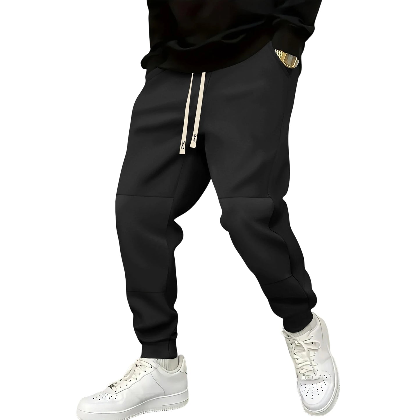 Men s  Fit Drawstring Jogger Pants with Side Pockets and Contrast Color Detailing for Comfort and Style