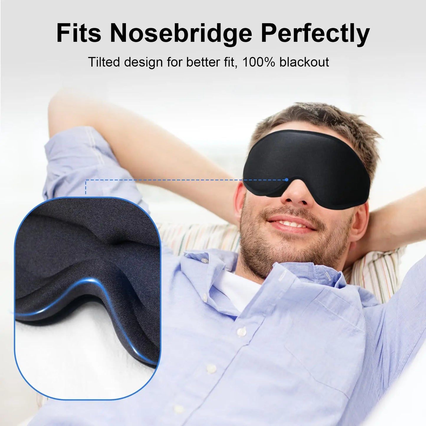 Eyeshade 3D Sleep Mask Memory Foam Eye Shield Blockout