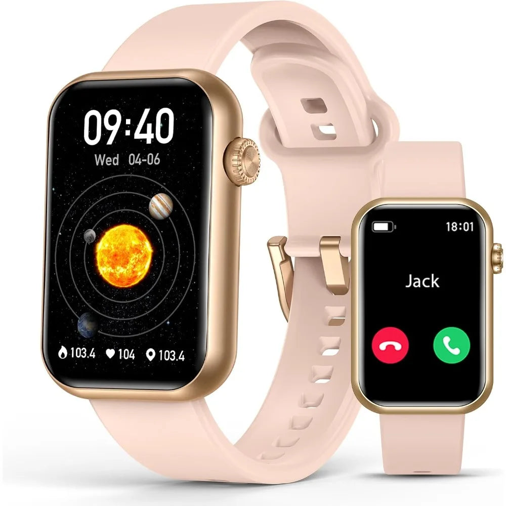 Smart Watch Fitness Tracker (Answer/Make Calls), 24/7 Heart Rate Spo2 Blood Pressure Monitor Sleep Tracker