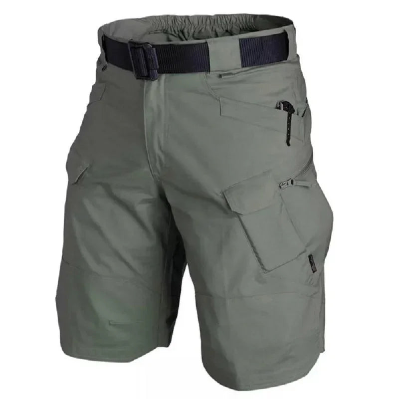 Summer Outdoor Tactical Cargo Shorts for Men - Waterproof, Multi-Pocket, Plus Size Hiking and Camping Urban Shorts