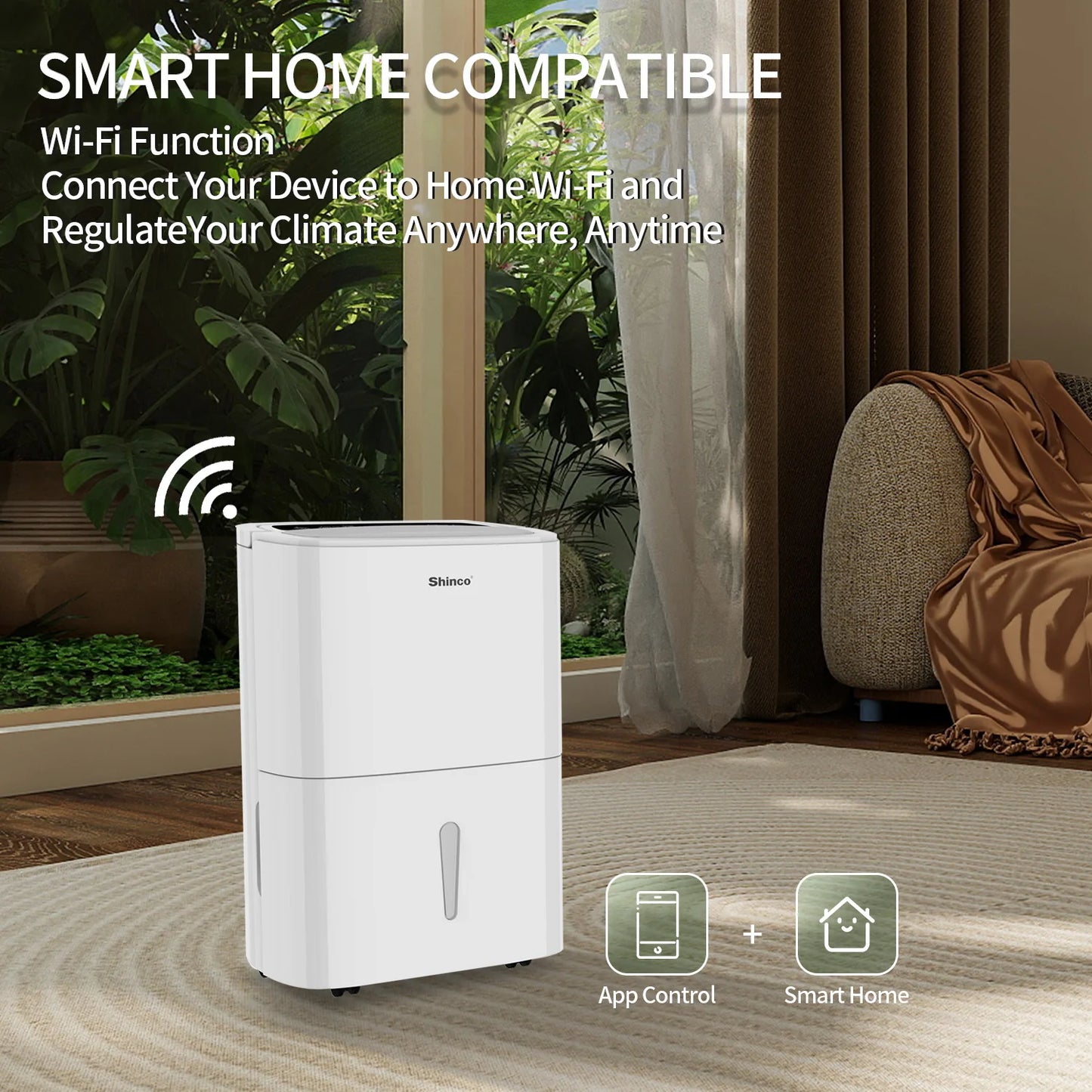 Shinco Energy Star Dehumidifier With WiFi Pump For 7000