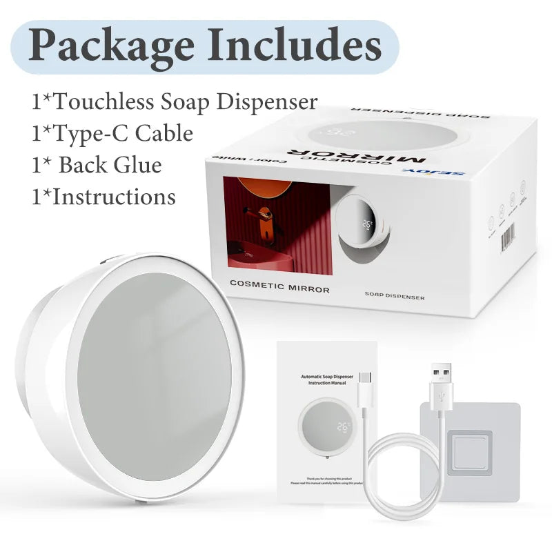 Hign-concerned Automatic Touchless Foaming Soap Dispenser 280ml USB Rechargeable 3 Level Adjustable Foam