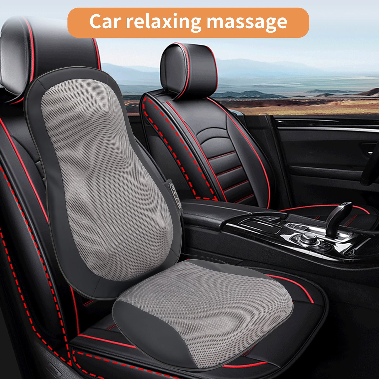 Car Massage Cushion With Shiatsu 3D Kneading 12 Nodes