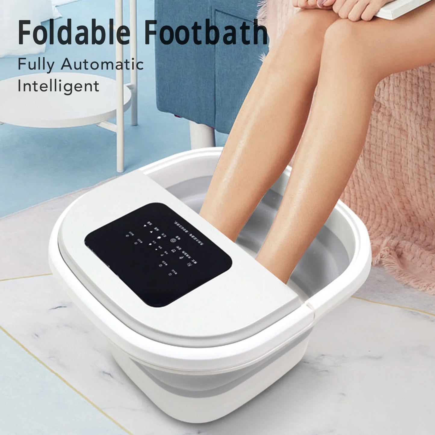 Foot Soak Tub Foldable Spa Massager 420W Large Capacity