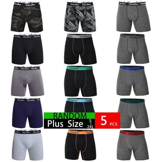 5 Pack Mens Boxer Shorts Underwear Briefs Premium Brand