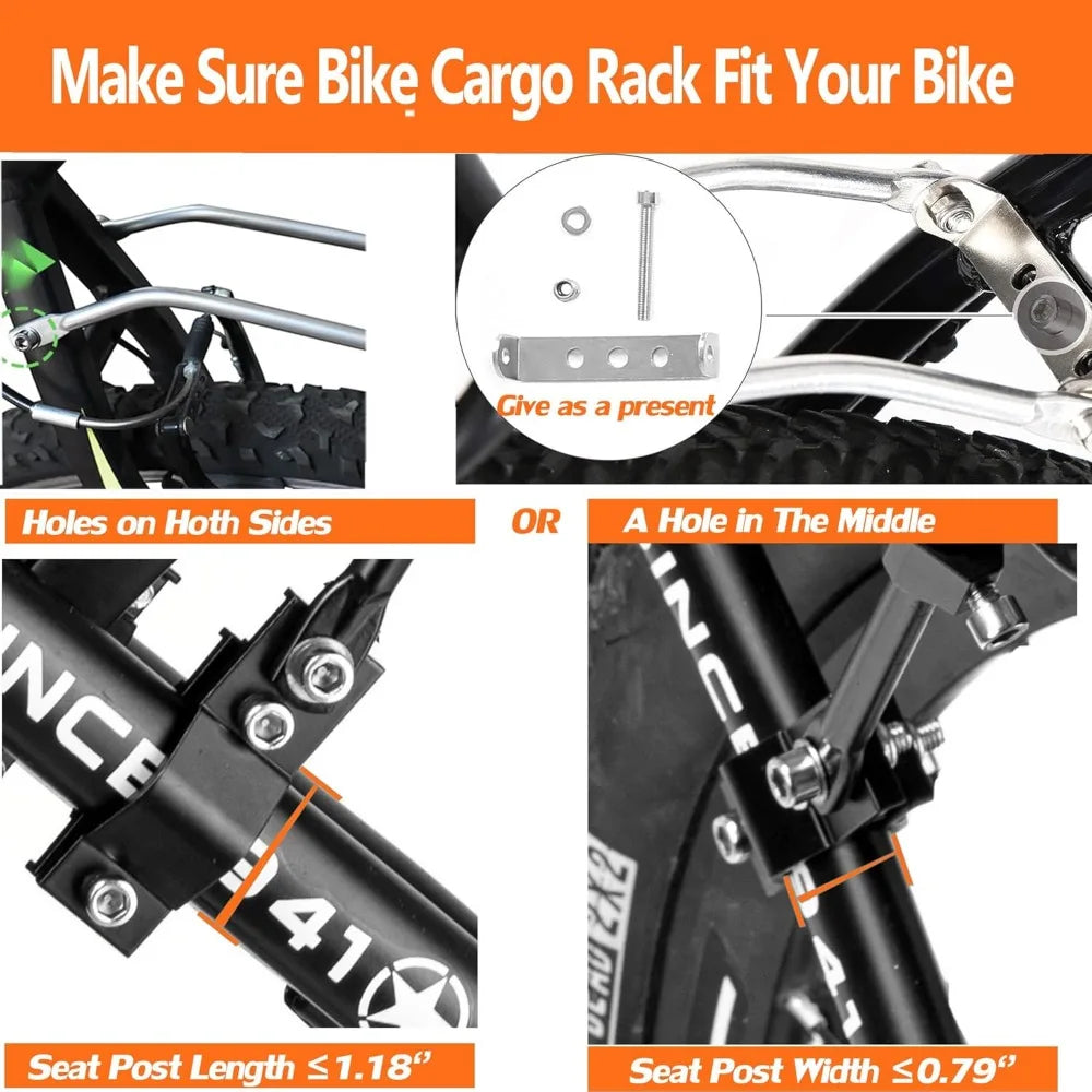 Hign Concerned Rear Bike Rack Universal Touring Carrier