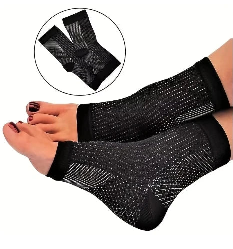 2 Pair Open Toe Compression Socks Plantar Fasciitis Relief