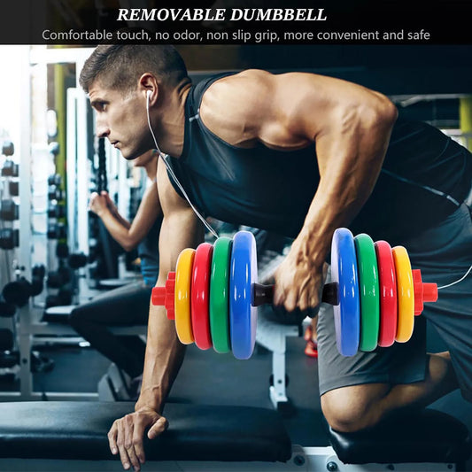 Colorful Removable Non Slip Grip Dumbbell Home Gym