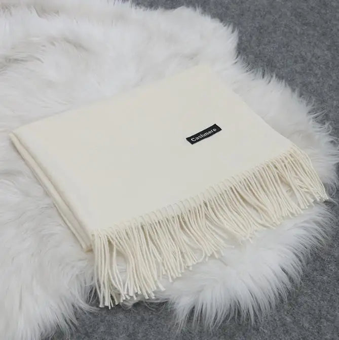 Premium Cashmere Wool Shawl Wrap Scarf Unisex Blanket