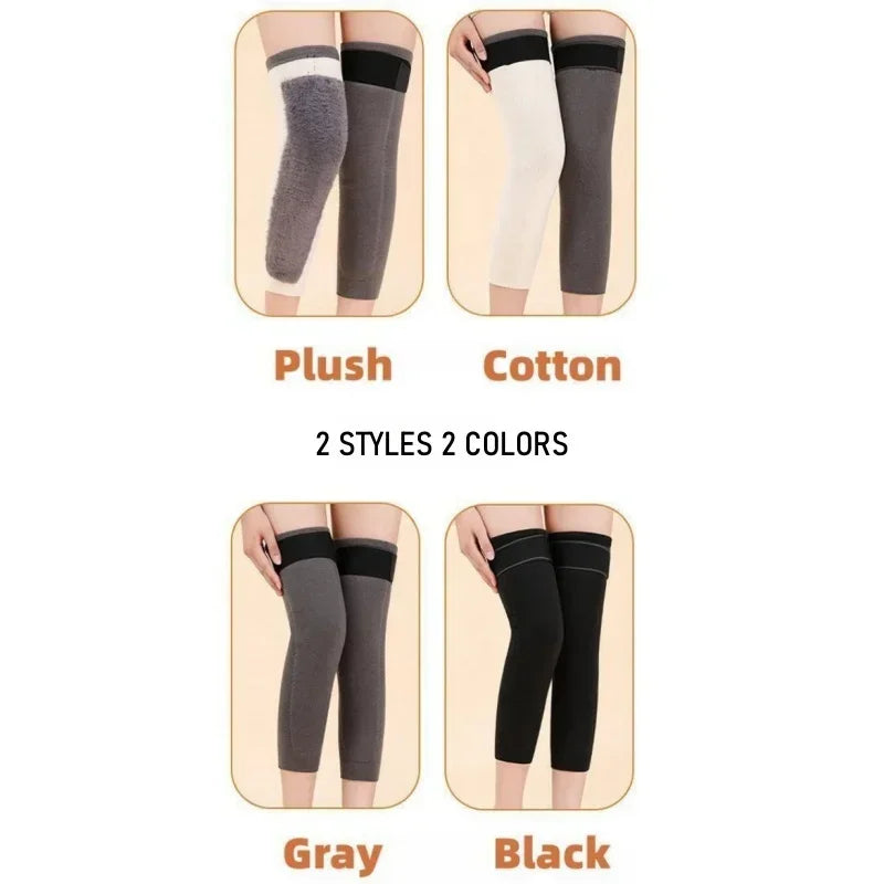 Eelhoe Cotton Plush Leg Warmers Knee Arthritis Knee Braces
