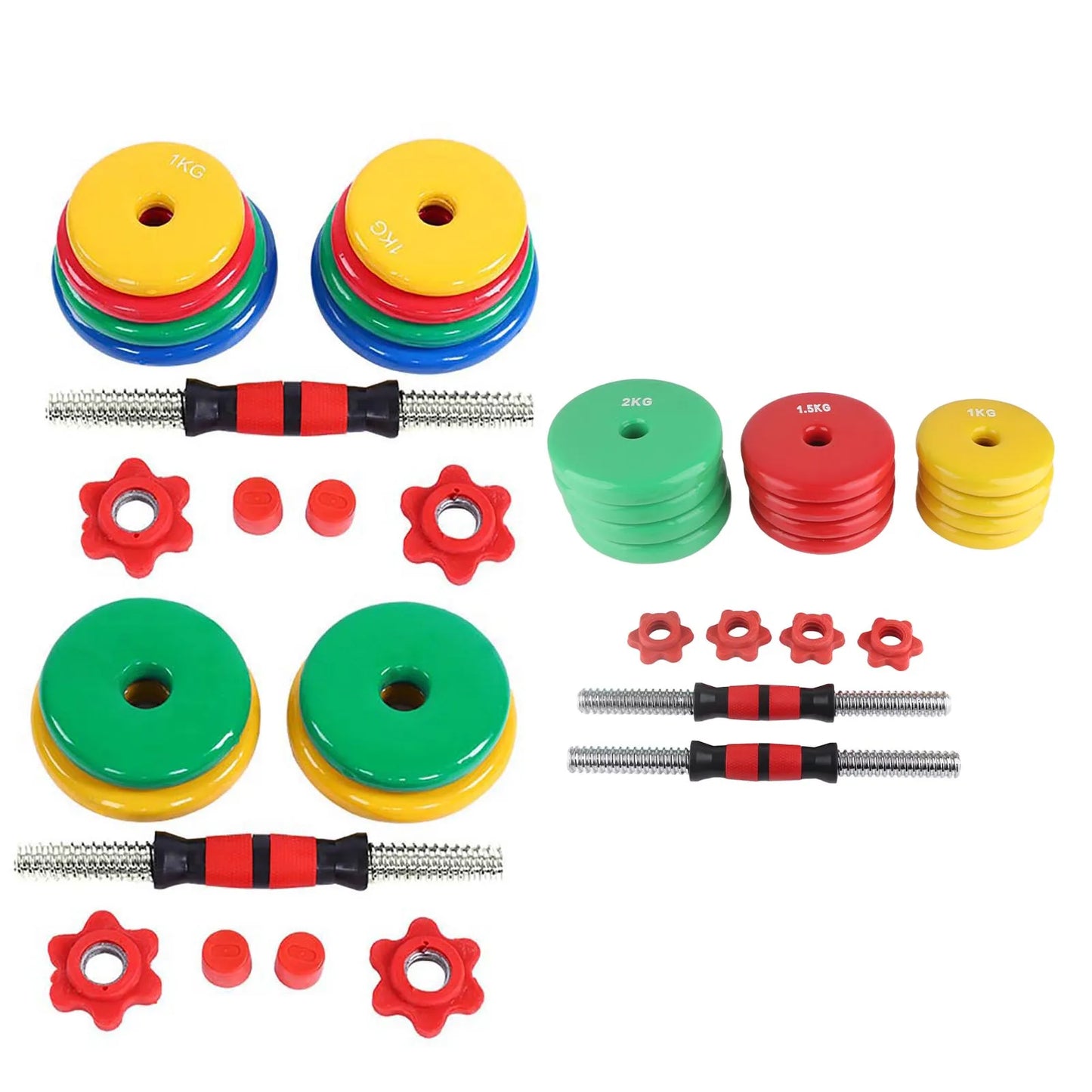 Colorful Removable Non Slip Grip Dumbbell Home Gym