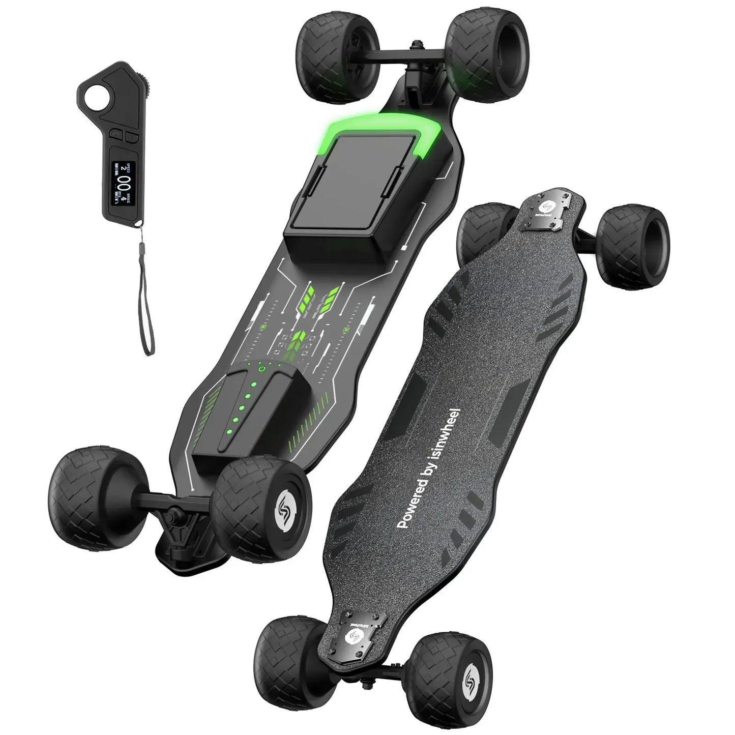 Isinwheel V8 Adult Skateboard 37V 600W Dual Motor Offroad