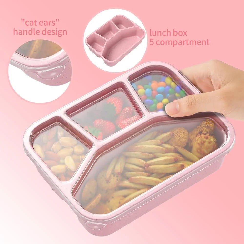 Bento Box 4 Compartment Lunch Box For Adults And Kids