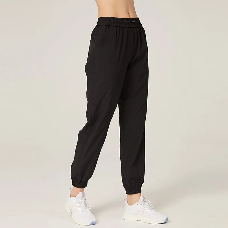 Women's Quick Dry Running Joggers With Side Pockets