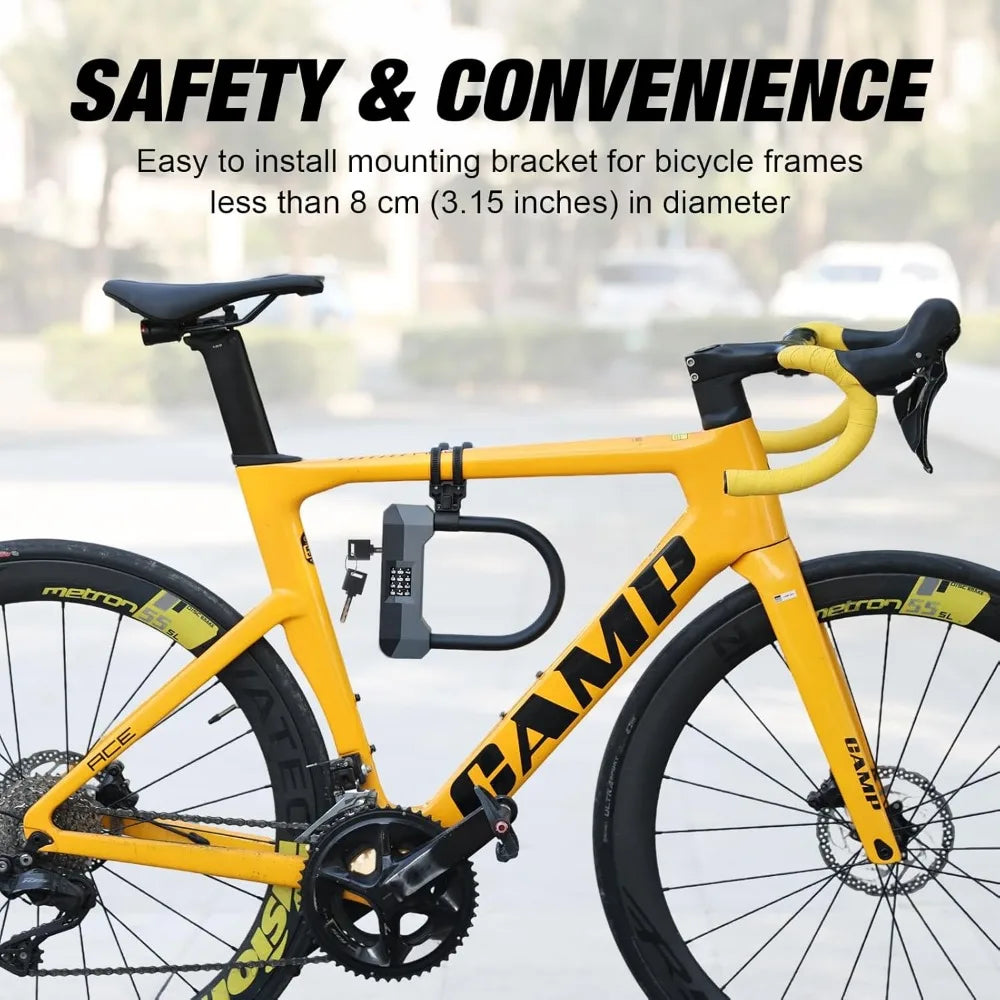 Hign Concerned Chemical Bike Lock U Lock Four Digit