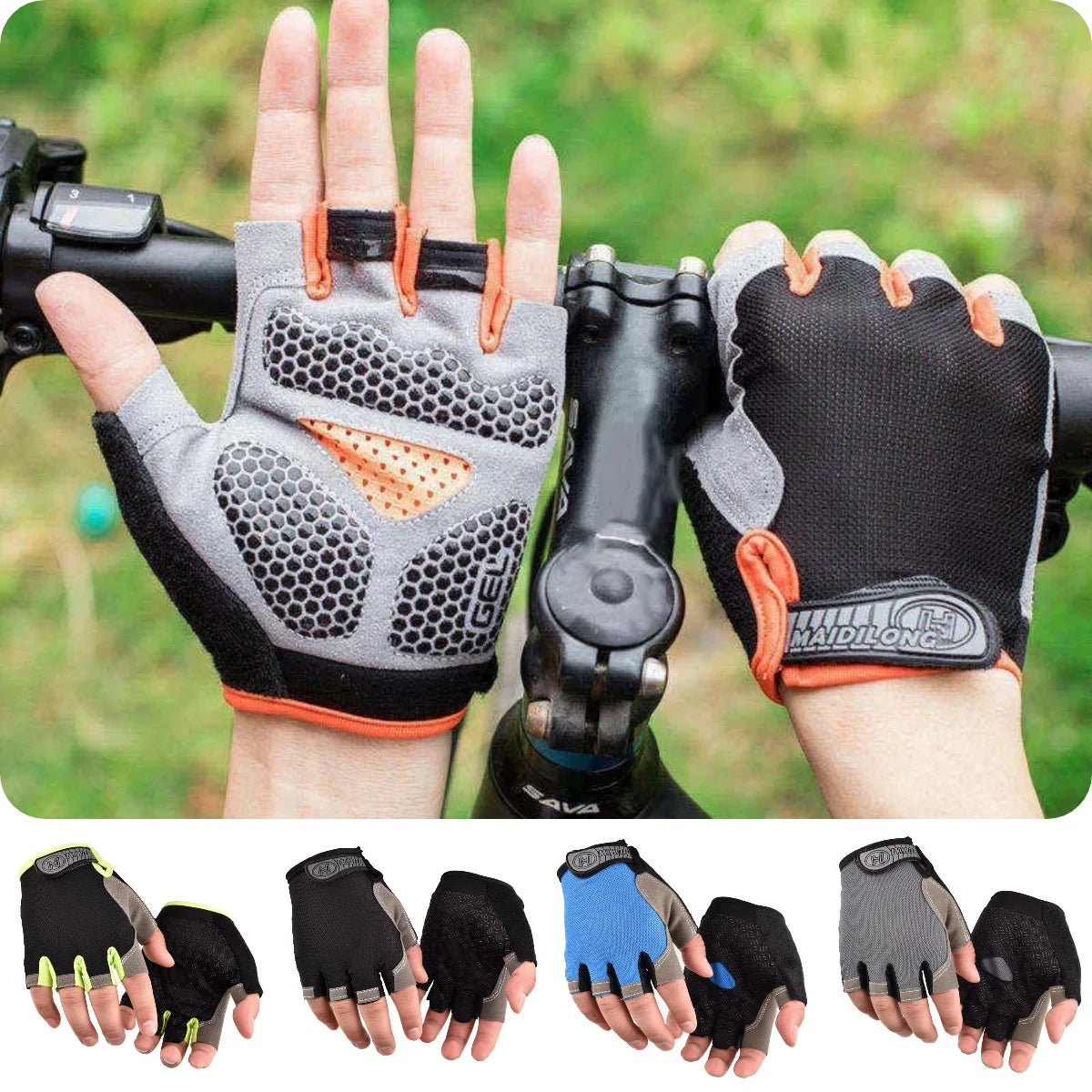 Breathable Fingerless Gym Gloves For Training And Cycling