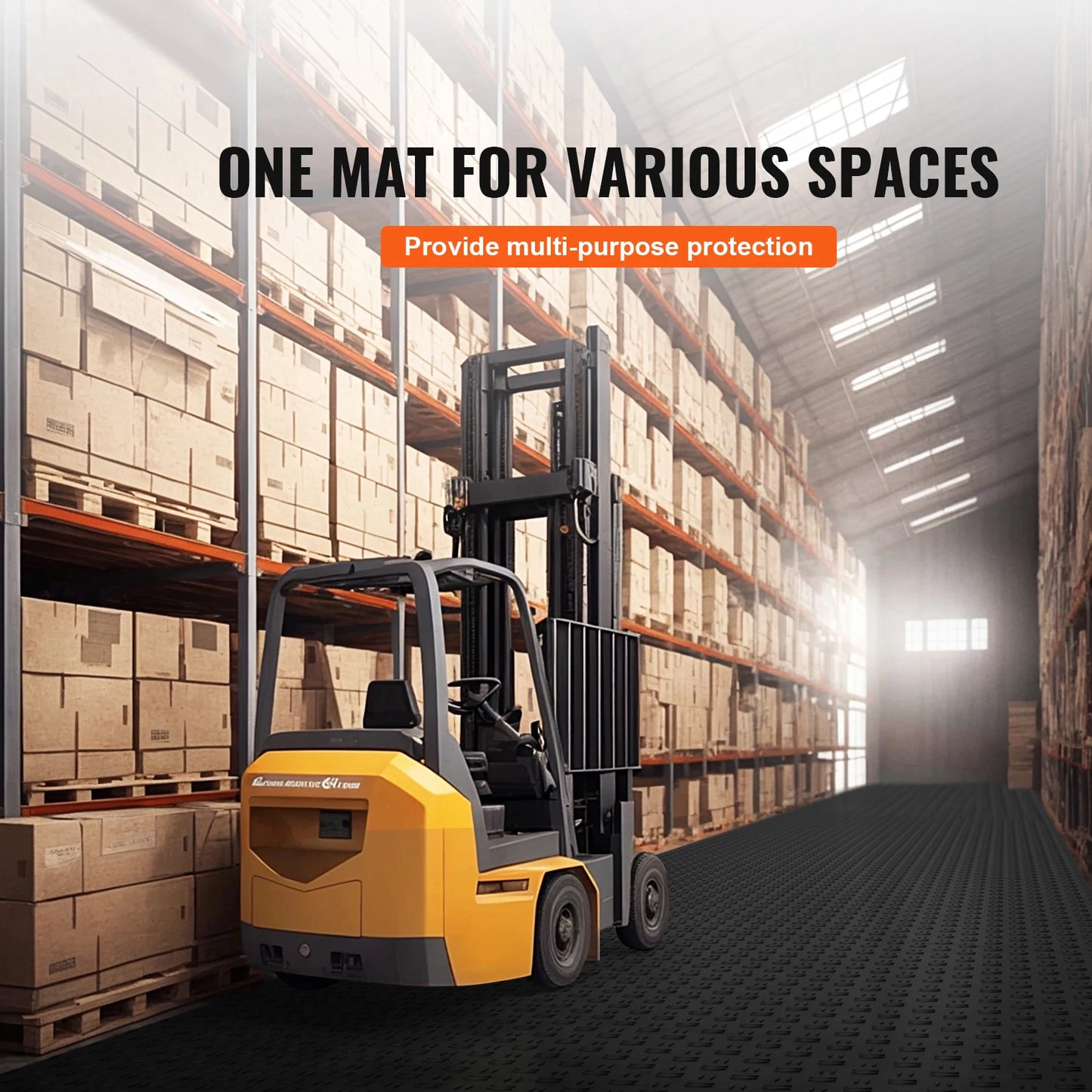 SucceBuy Interlocking Garage Tiles Non Slip Mats 25 Pcs