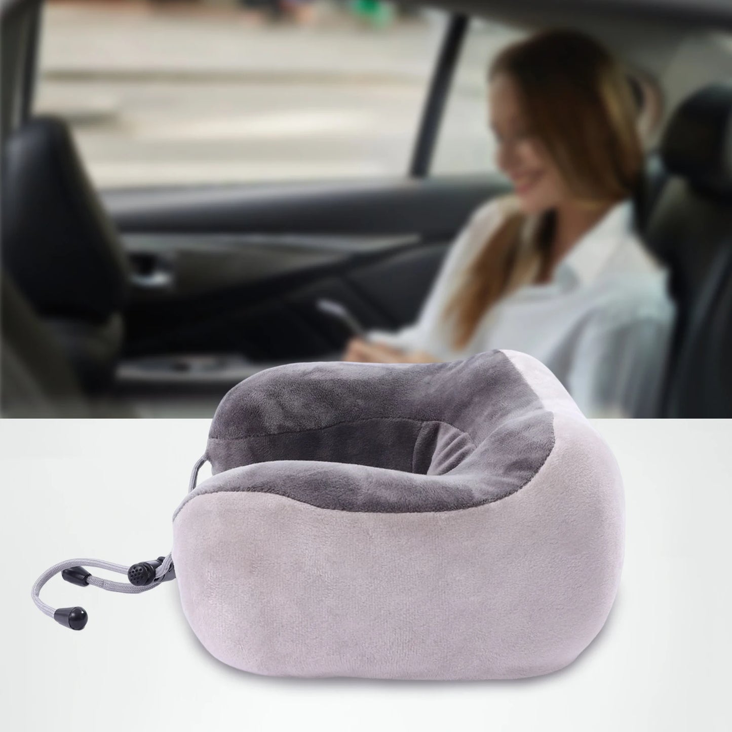 1200mAh Vibrating Neck Pillow Massage For Travel Relief