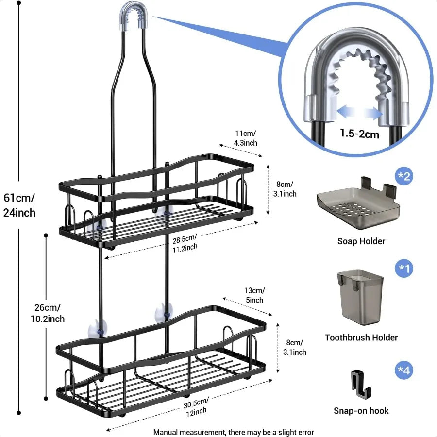 Hign-concerned Hanging Shower Caddy Organizer Rustproof