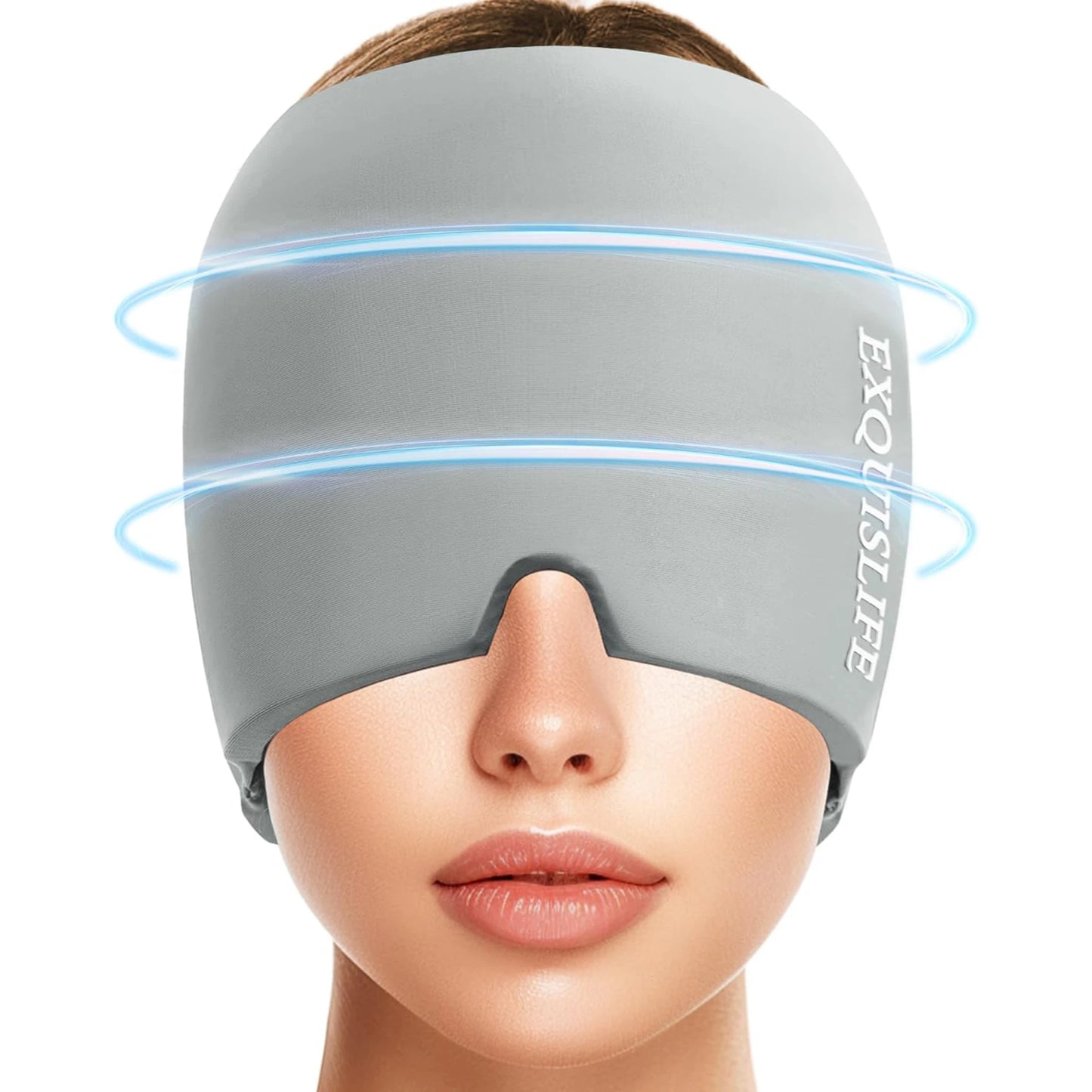 Wrap inus Puffy Eyes Tension Stress Headache Eyes Mask Hot Cold Therapy Migraine Cap Headache Relief Hat Migraine Ice Head Wrap