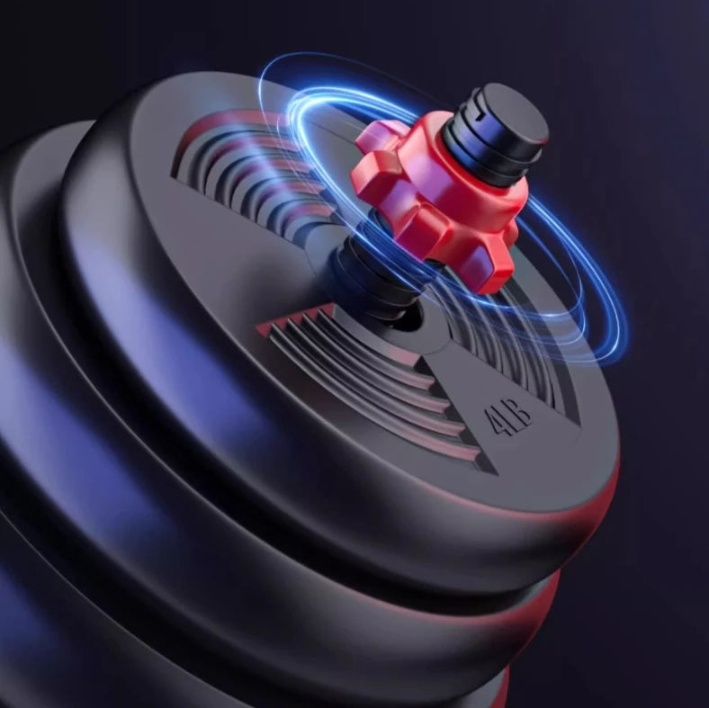 Adjustable Dumbbell and Barbell Set With Anti Slip Grip