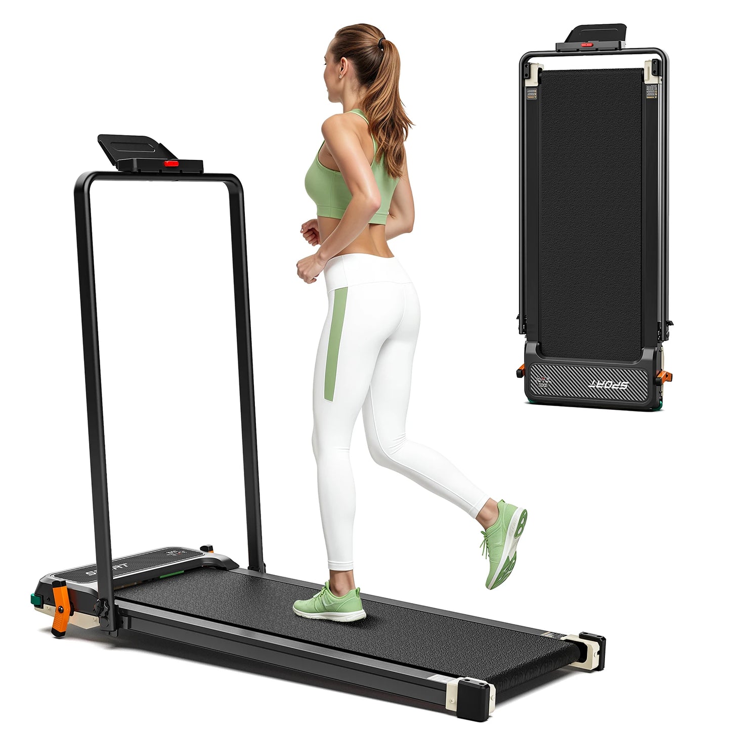 AKLUER Walking Pad Treadmill For Home TwoPointFiveHP 2 In 1