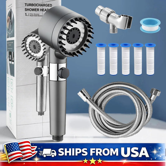 High Pressure Filtered Shower Head Handheld Three Spray Modes