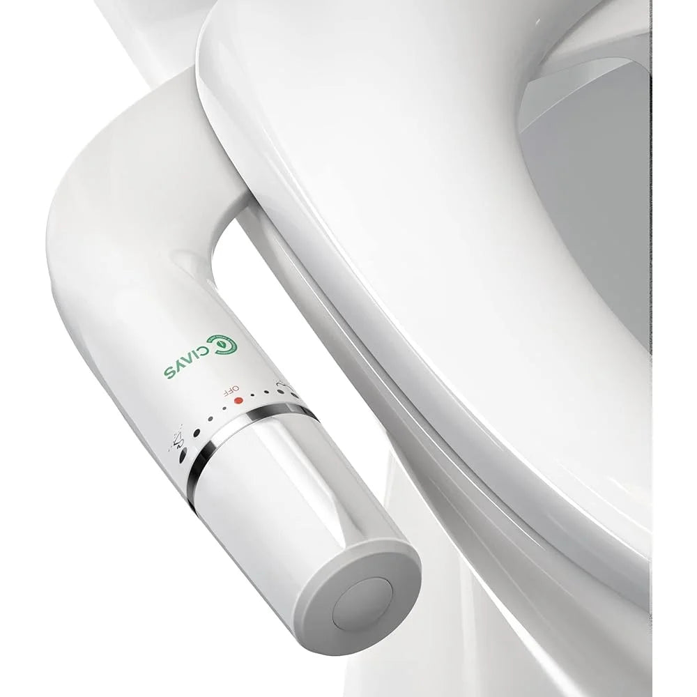 XMSJ Ultra Slim Bidet Attachment Dual Nozzles Wall Mounted