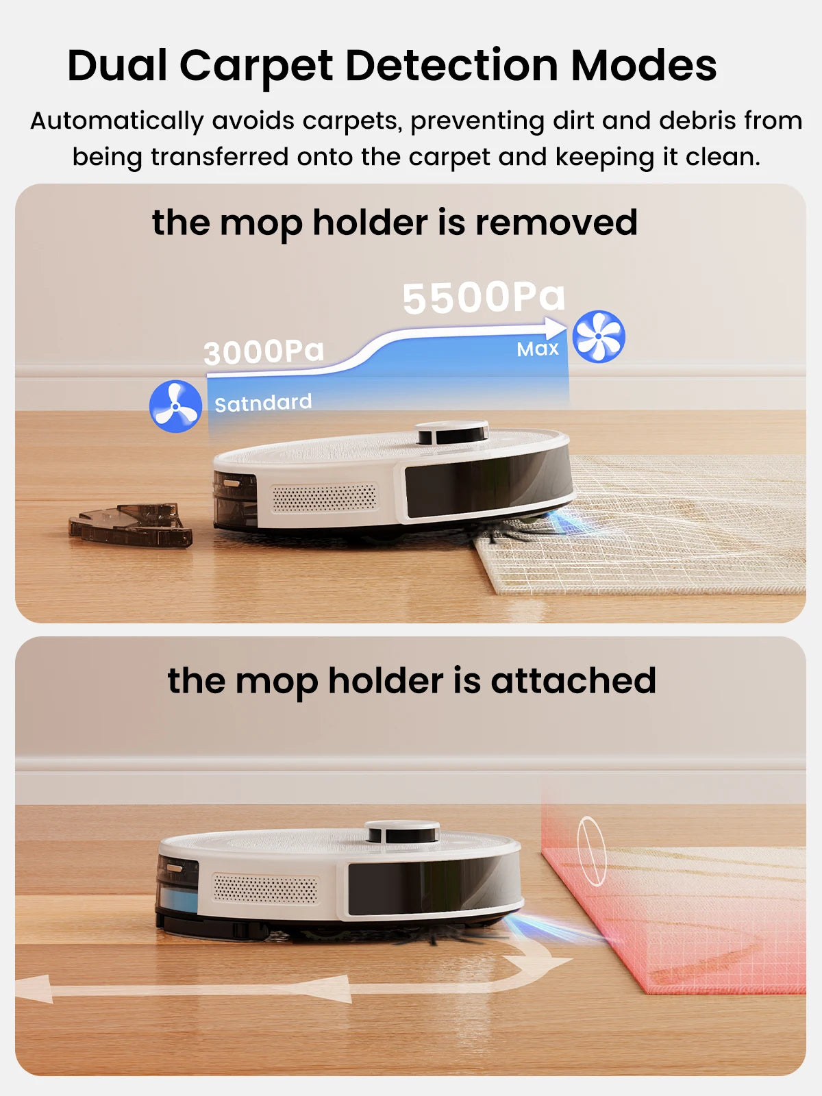 Lefant M2 Pro Robot Vacuum Mop Combo LiDAR Mapping