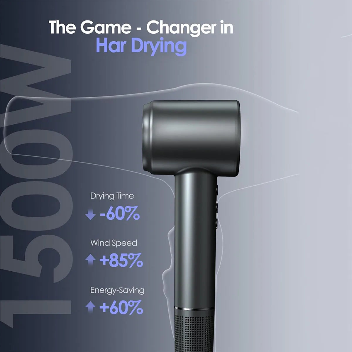 Totmizby High Speed Hair Dryer 120000RPM Brushless 1600W