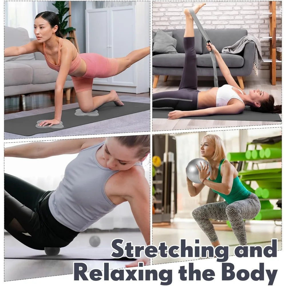 14 Piece Yoga Kit for Home Workouts with Resistance Bands