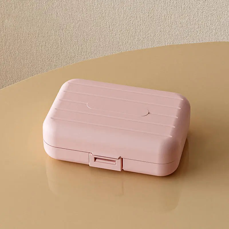 7 Grids Portable Mini Pill Box Double Sealed Medicine Storage Case Week Long Day Divided Lockable Drug Organizer Weekly 2030