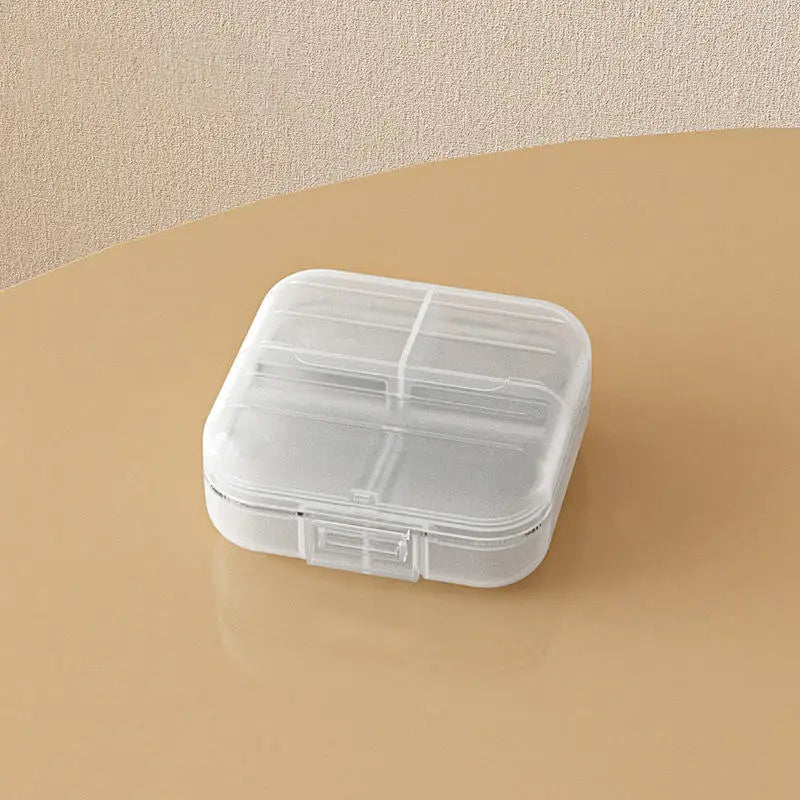7 Grids Portable Mini Pill Box Double Sealed Medicine Storage Case Week Long Day Divided Lockable Drug Organizer Weekly 2030