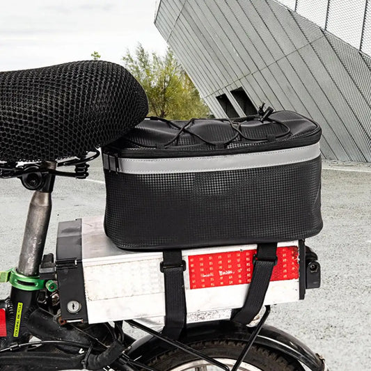Alloet Waterproof Bike Backseat Hard Bag for Rear Rack Storage