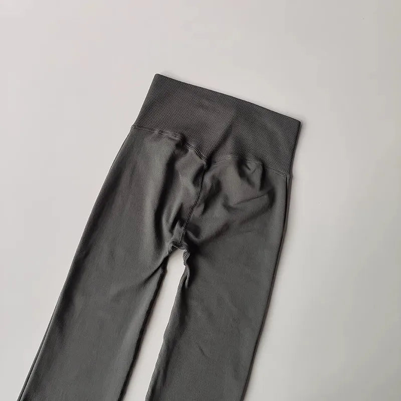 Seamless Flare Leggings Yoga Pants Women Bell-bottoms Yoga Trousers High Waist Fitness Pants High Elastic Gym Tight Sports