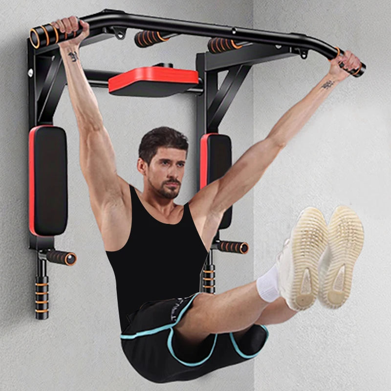 KBQ Multifunctional Wall Mounted Pull Up Bar For Home Gym